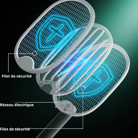 Raquette électrique anti moustique